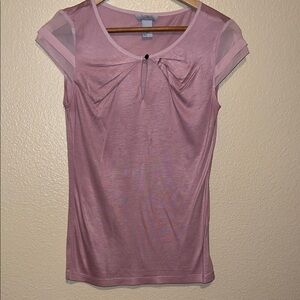 H&M Light Pink Blouse with Bow Detail